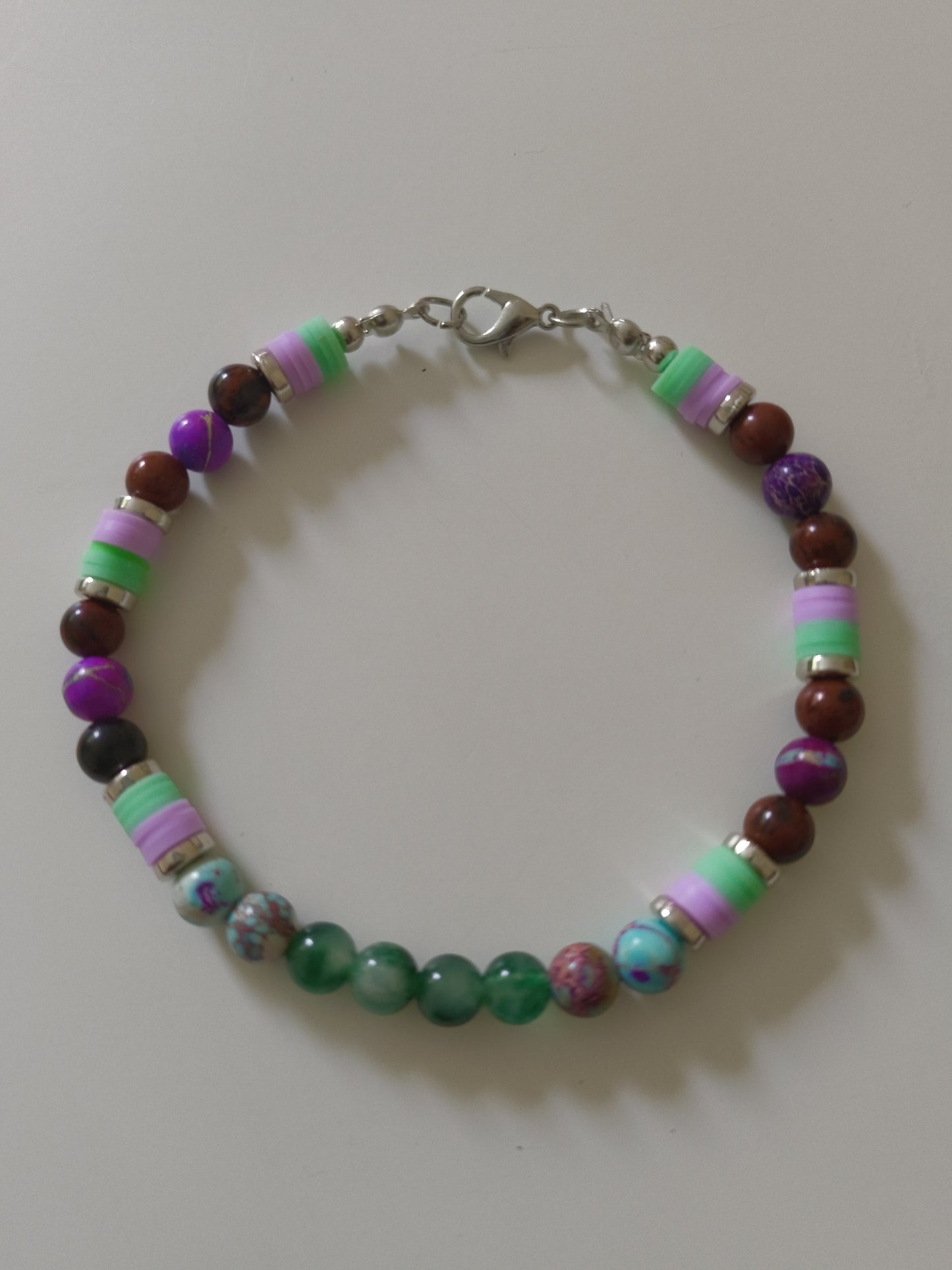 Mystic Meadow Gemstone Beaded Bracelet