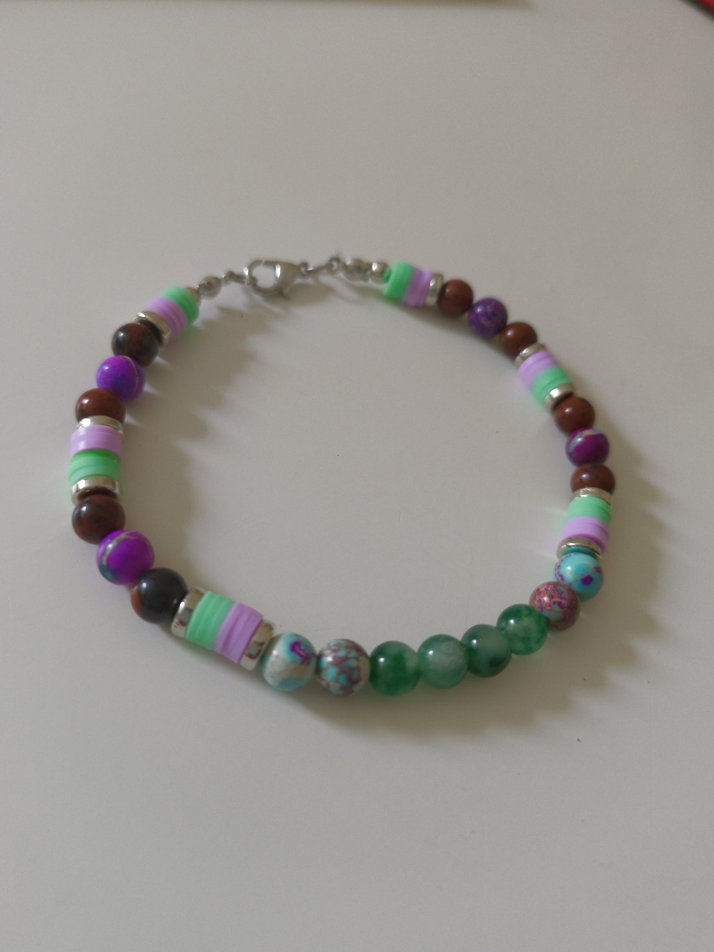 Mystic Meadow Gemstone Beaded Bracelet