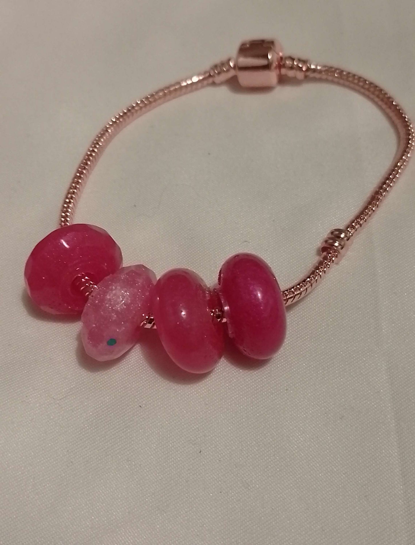 Pink Charm Bracelet image 1