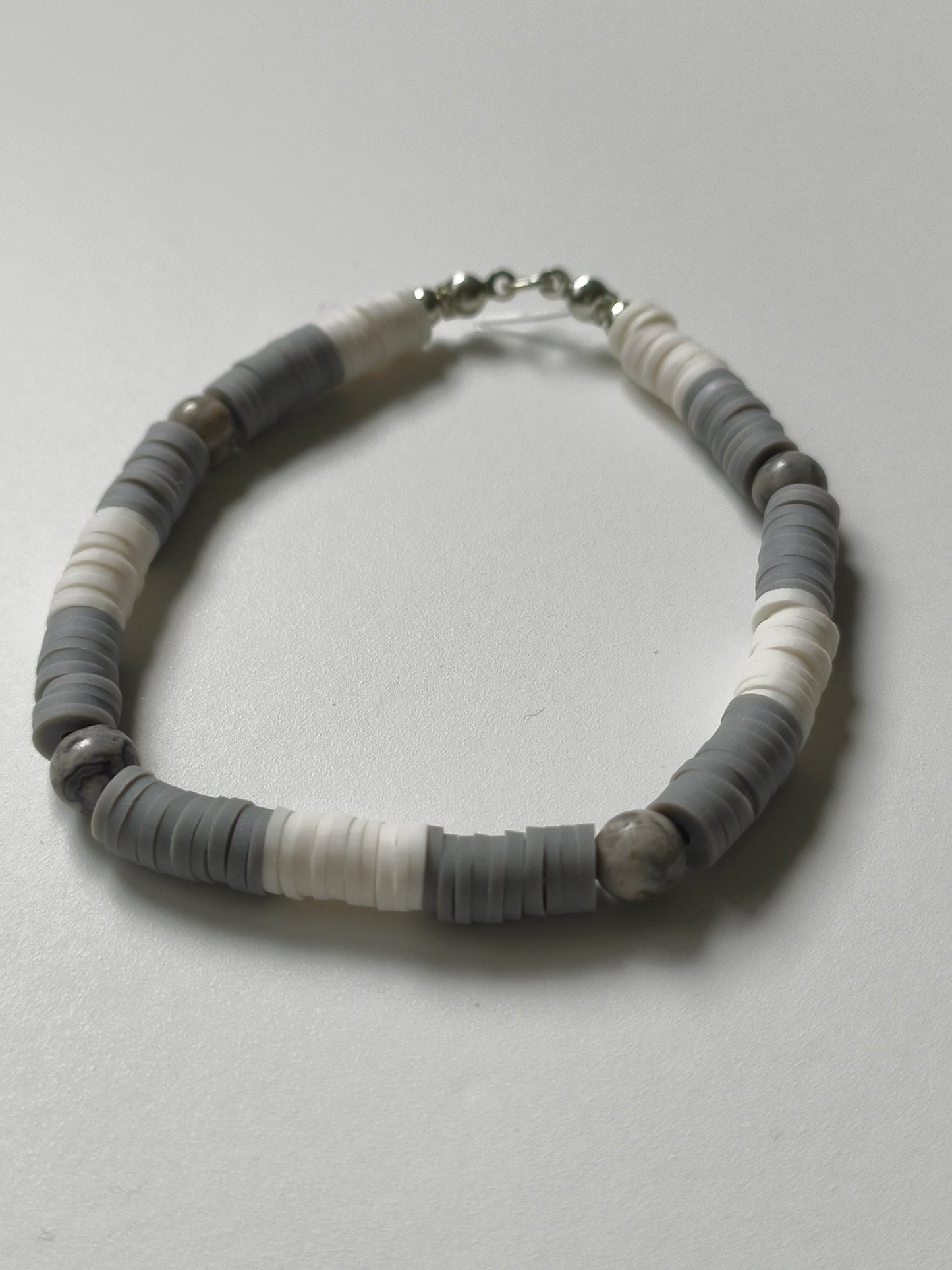 Ivory Night Map Jasper Bracelet