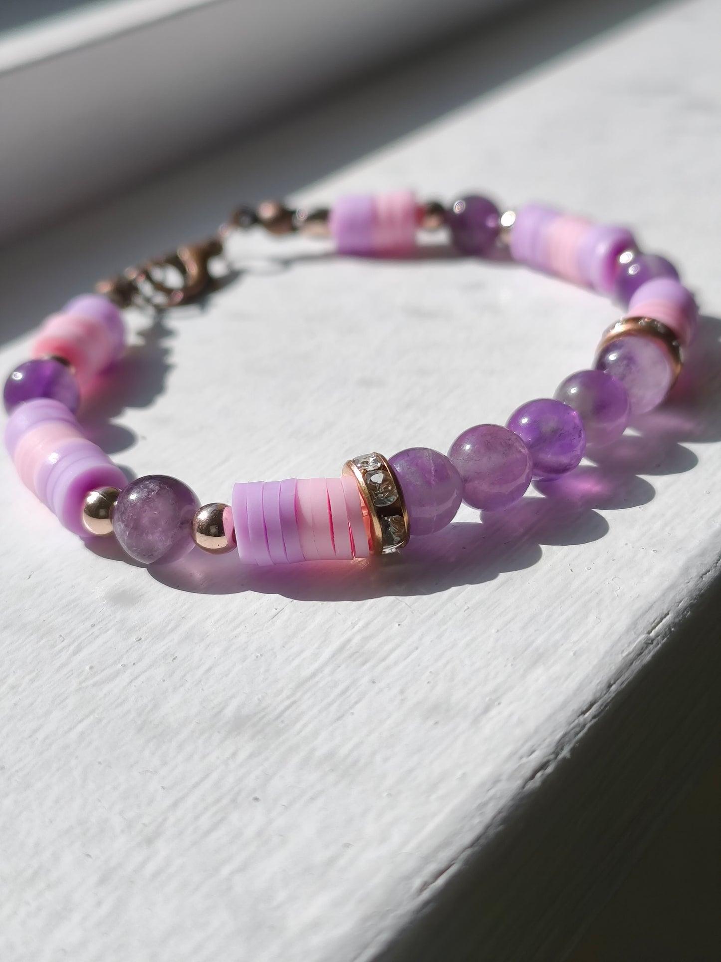 Twilight Bloom Amethyst Bracelet