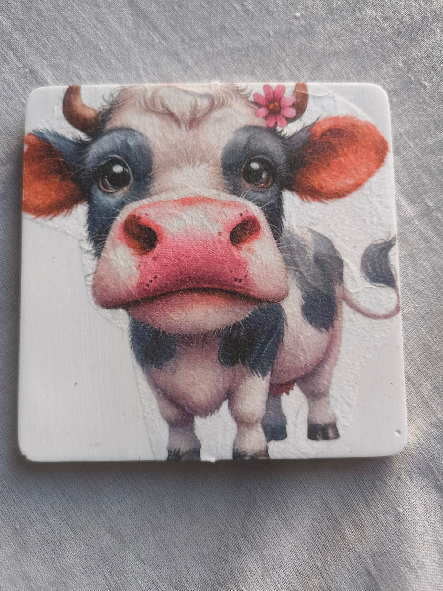 Cute Cow Coasters x4 image 4
