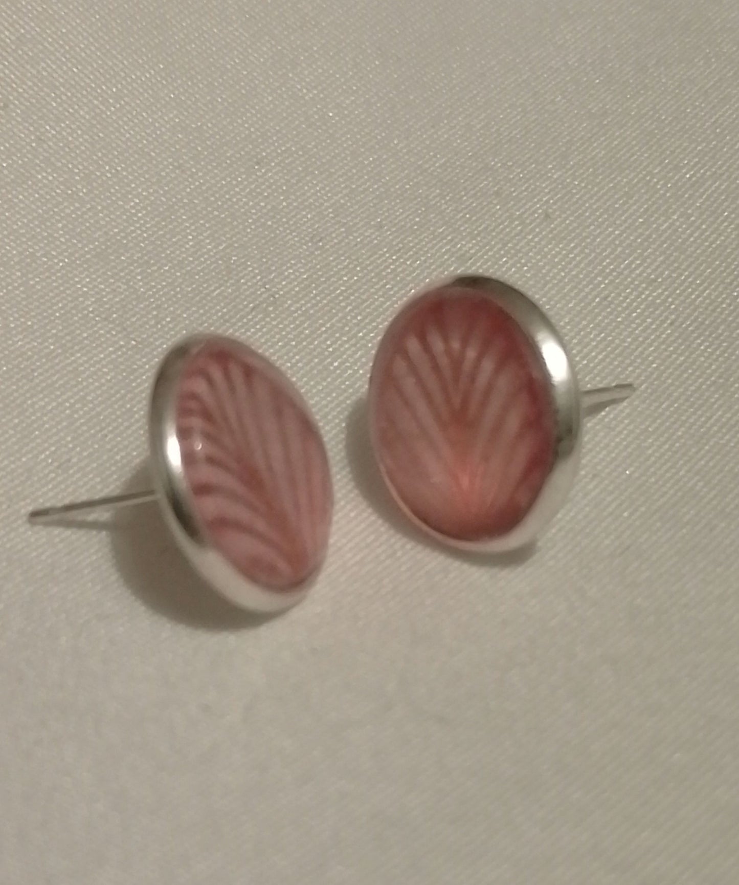 Pink Leaf Studs image 3