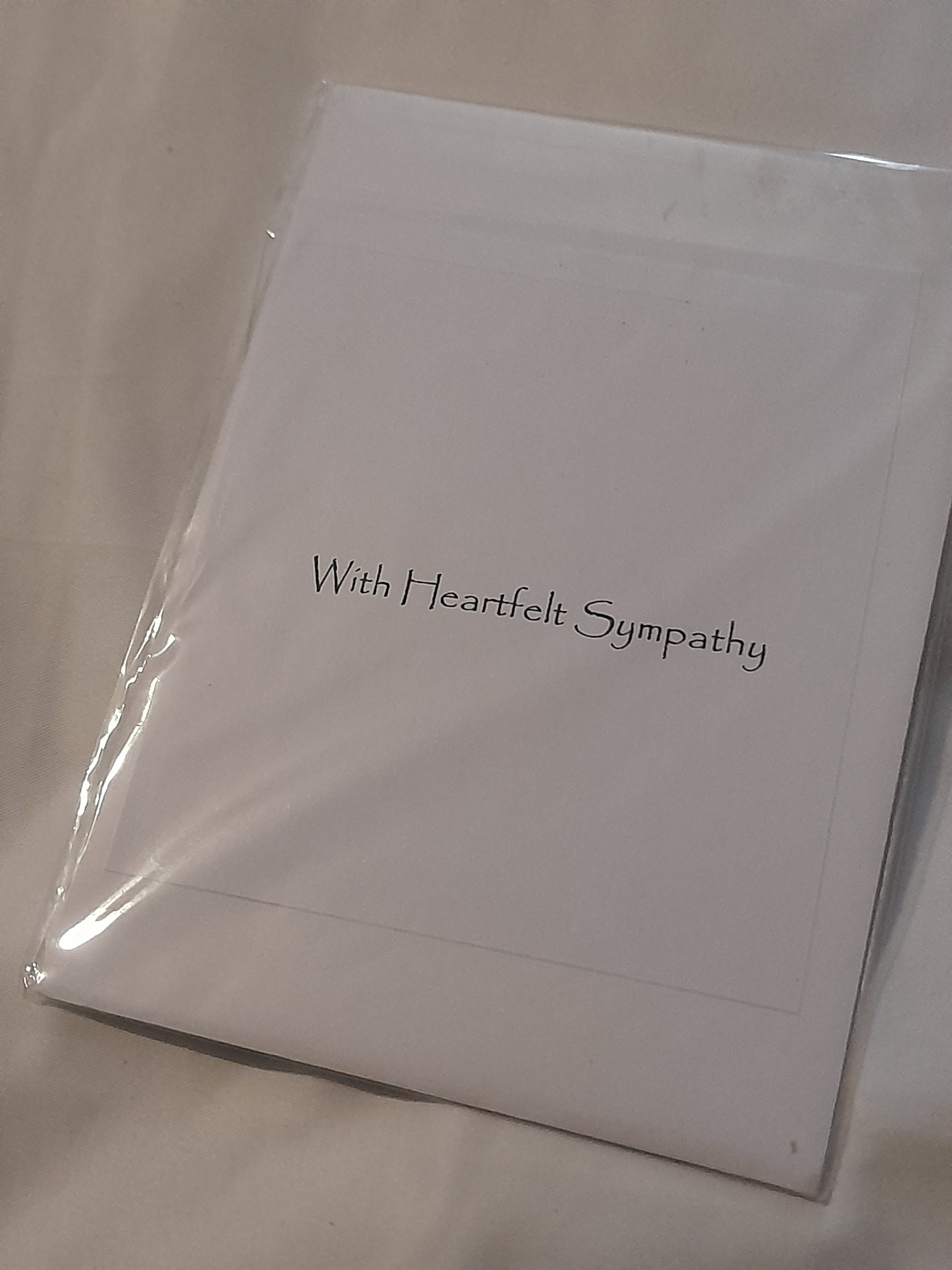 Floral With Sympathy Card  (4x6) image 1
