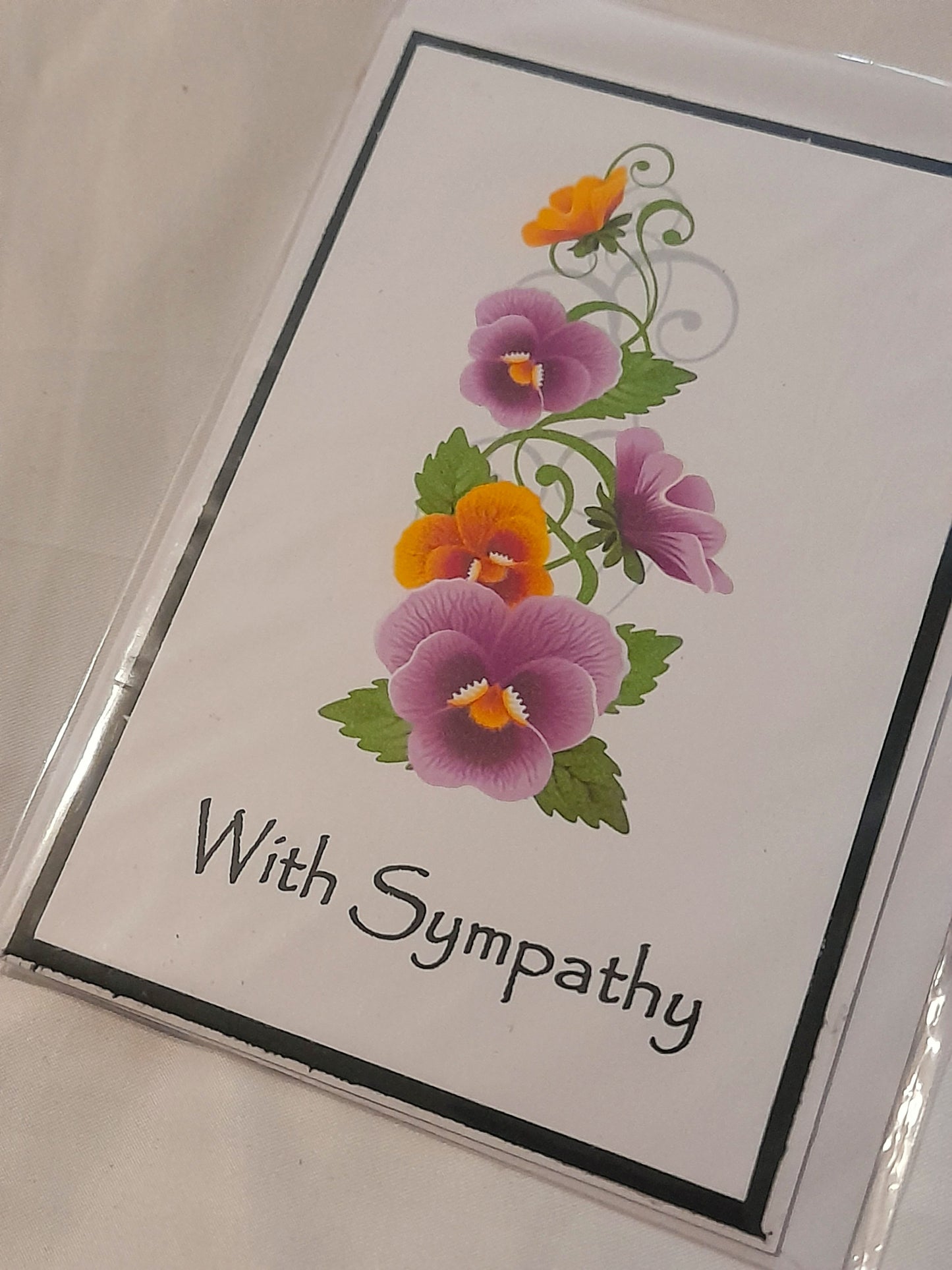 Floral With Sympathy Card  (4x6) image 0