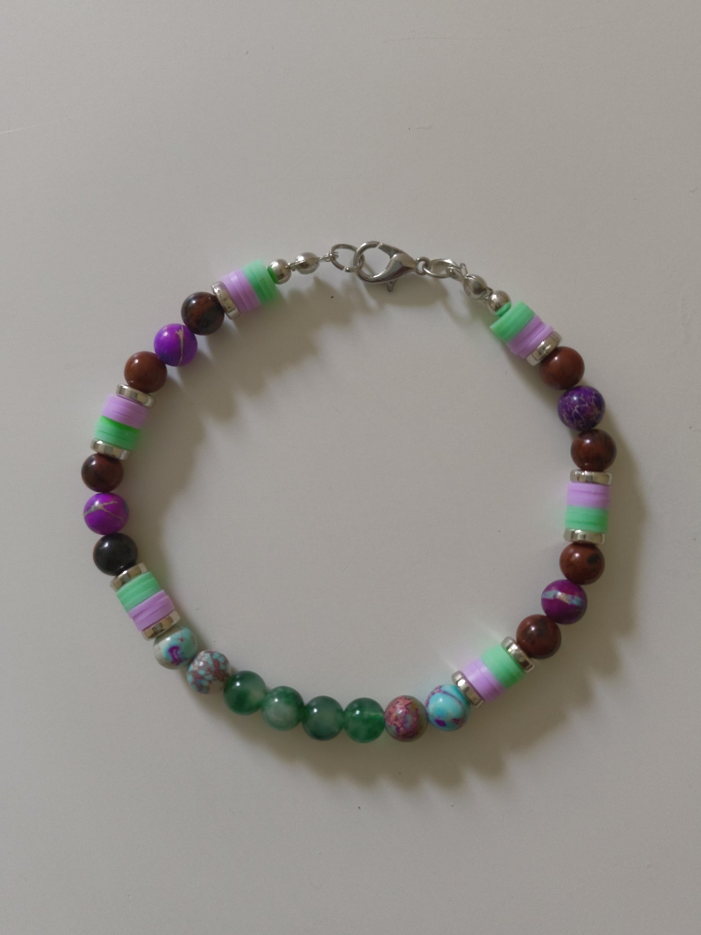 Mystic Meadow Gemstone Beaded Bracelet