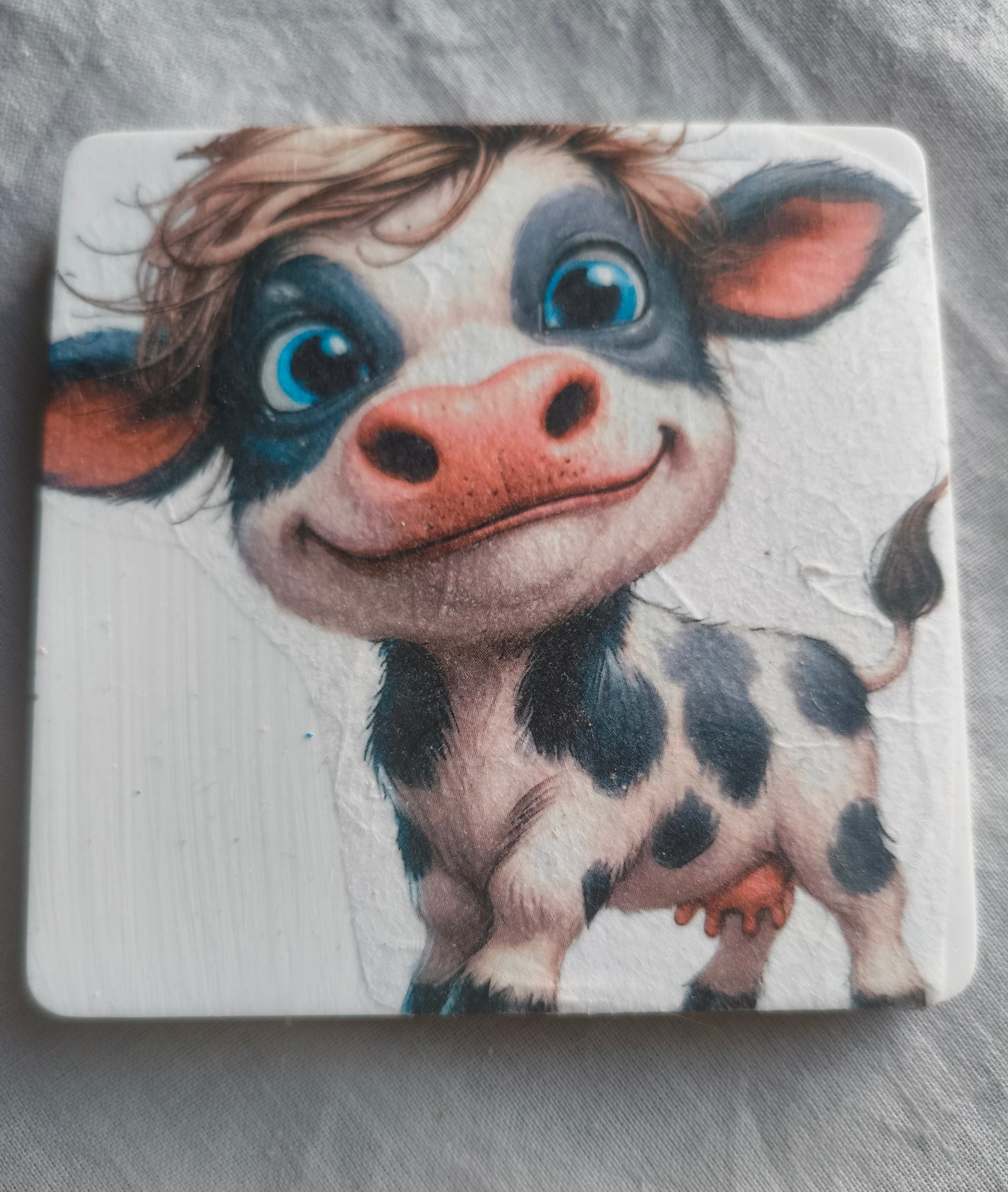 Cute Cow Coasters x4  image 1