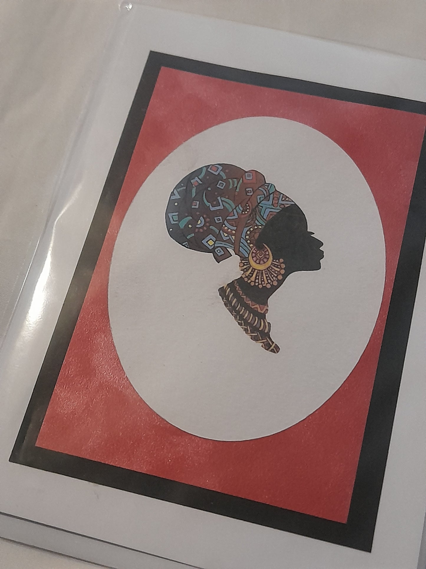 Headwrap Card Red image 0