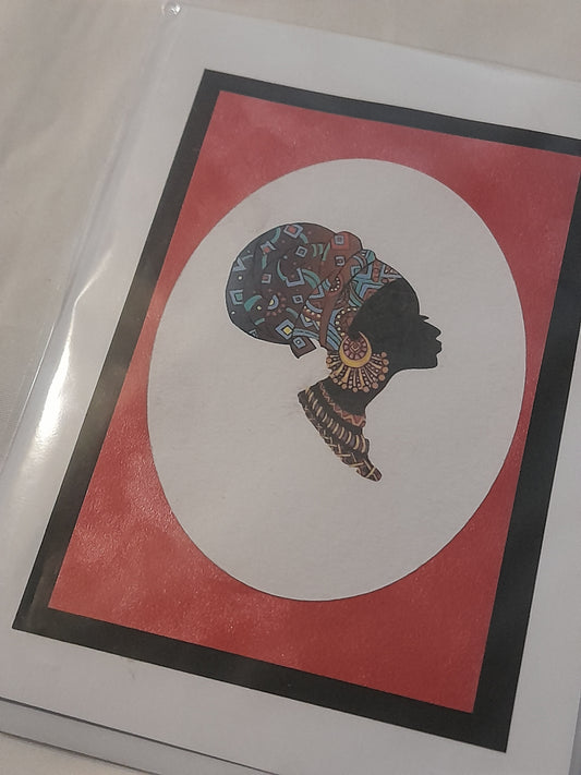 Headwrap Card Red image 0