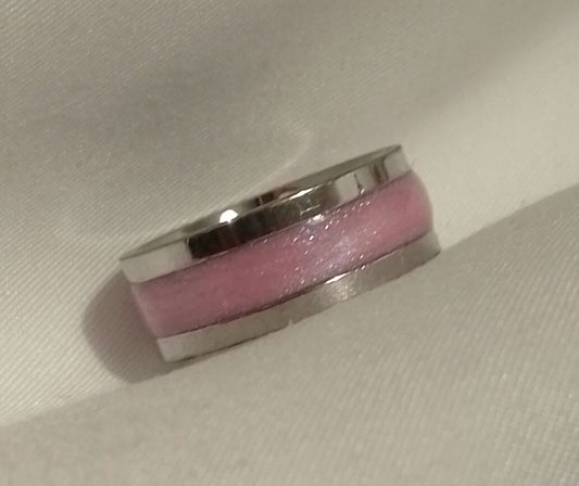 Pink Inlay Ring image 0