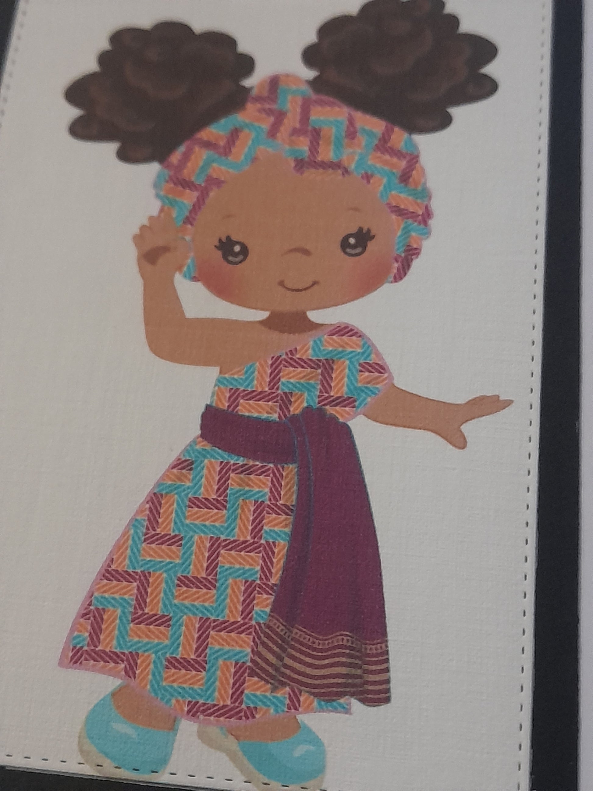 Afro Girl Card (4x6) image 1