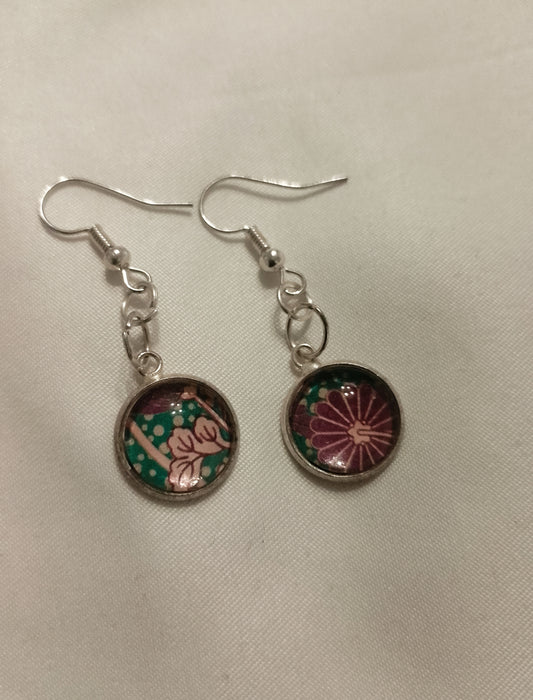 Japanese Green Earrings  image 0