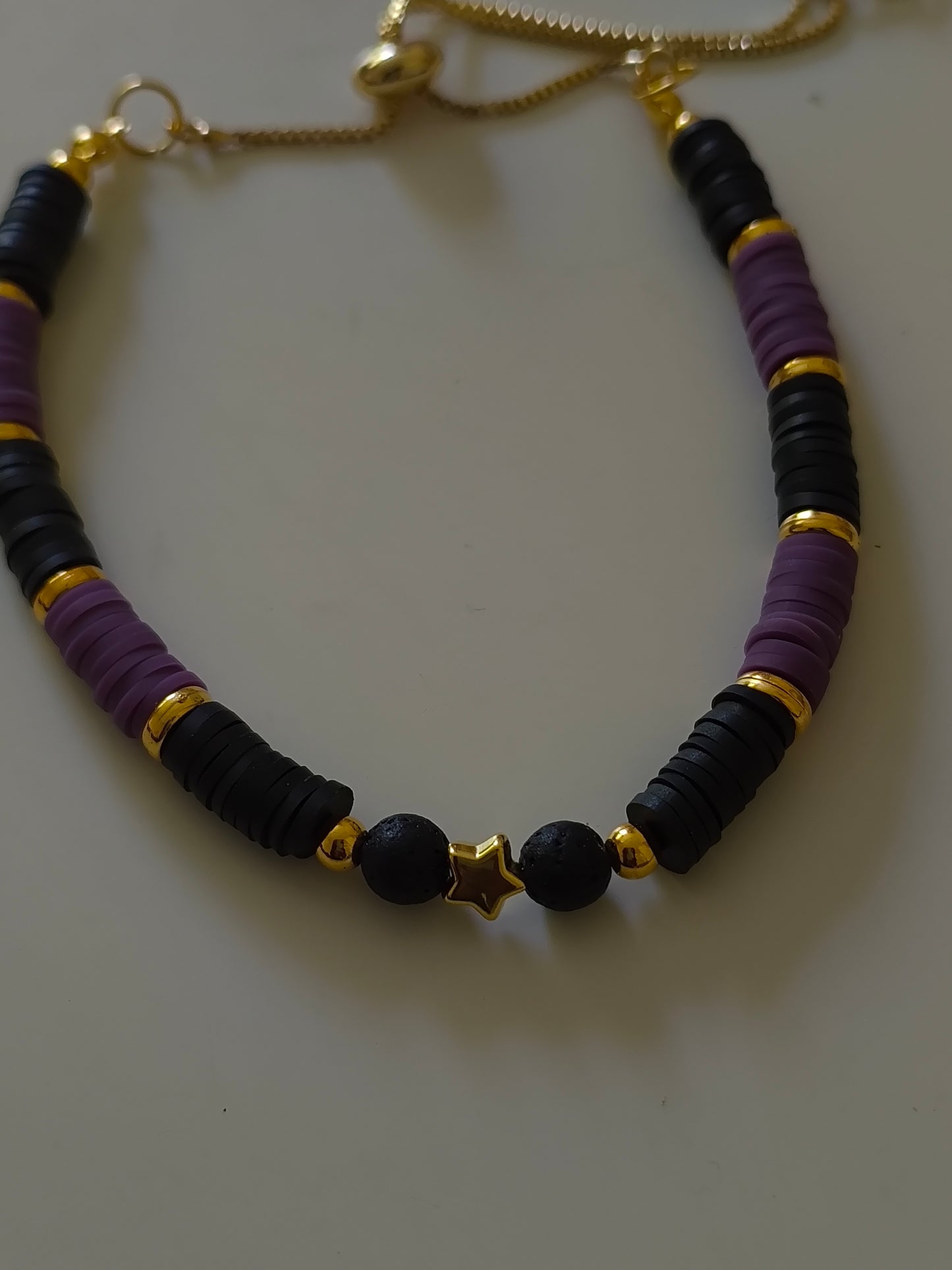 Galactic Grounding Lava Stone & Clay Bracelet