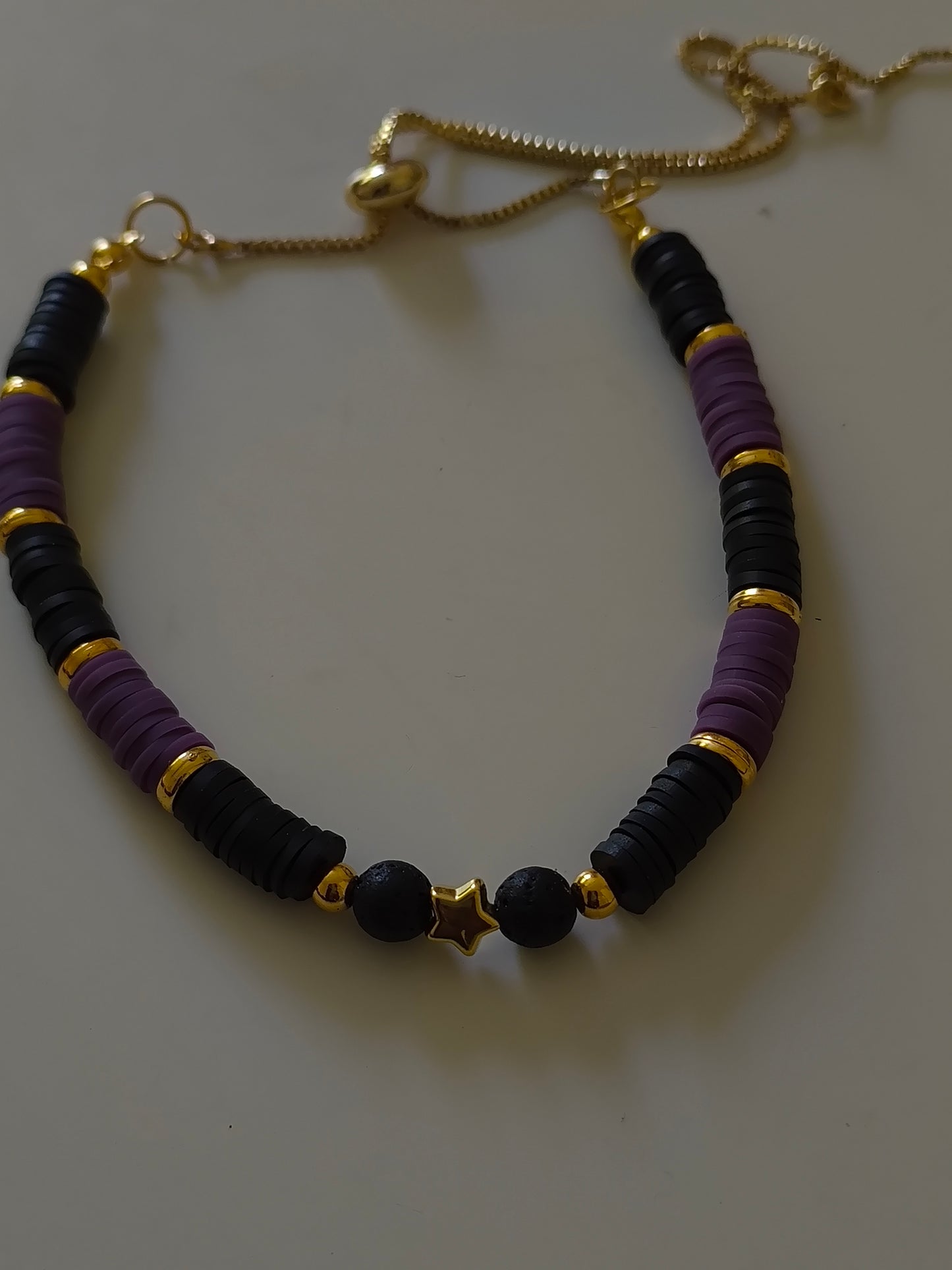 Galactic Grounding Lava Stone & Clay Bracelet