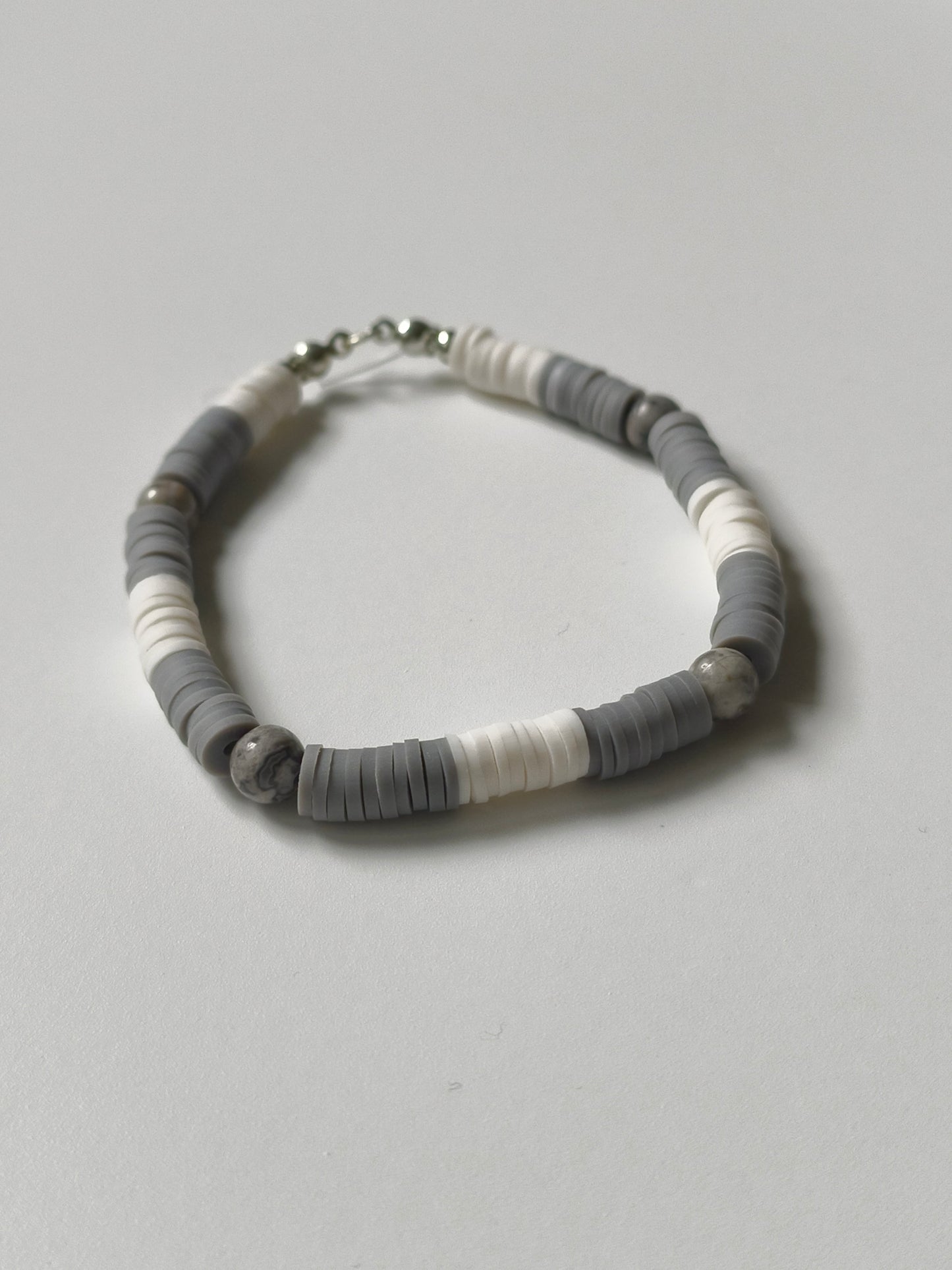 Ivory Night Map Jasper Bracelet