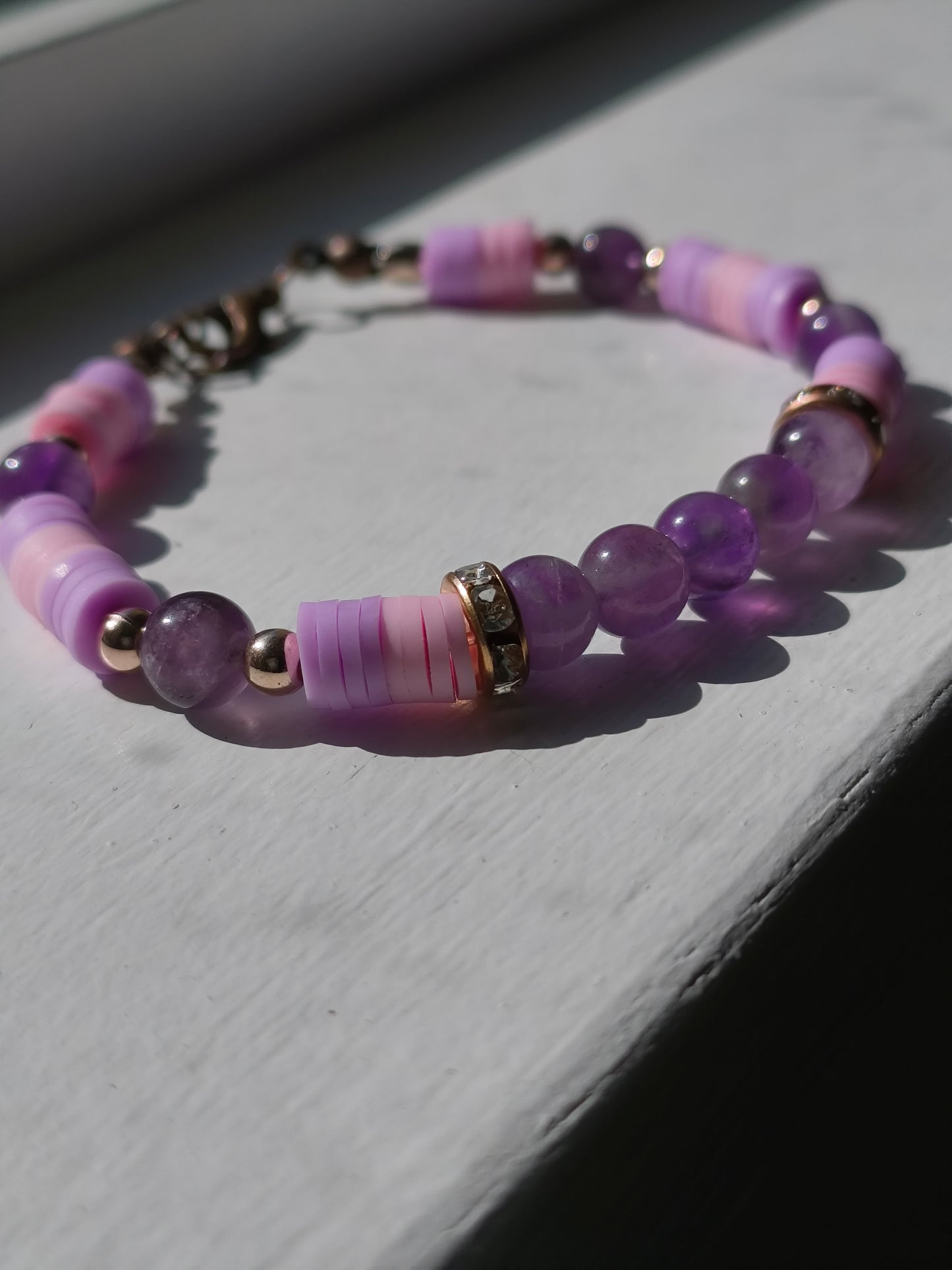 Twilight Bloom Amethyst Bracelet