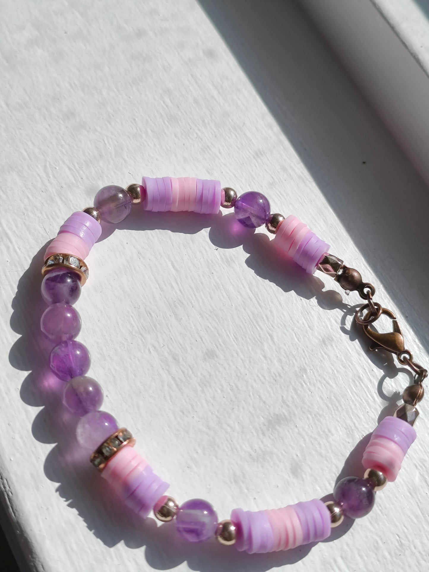 Twilight Bloom Amethyst Bracelet