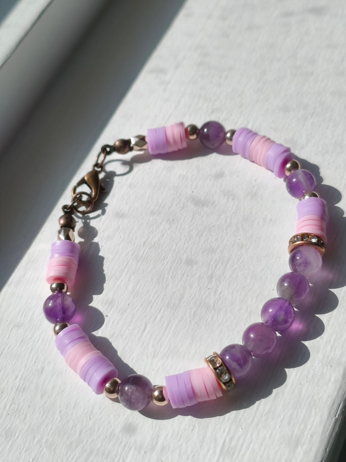 Twilight Bloom Amethyst Bracelet