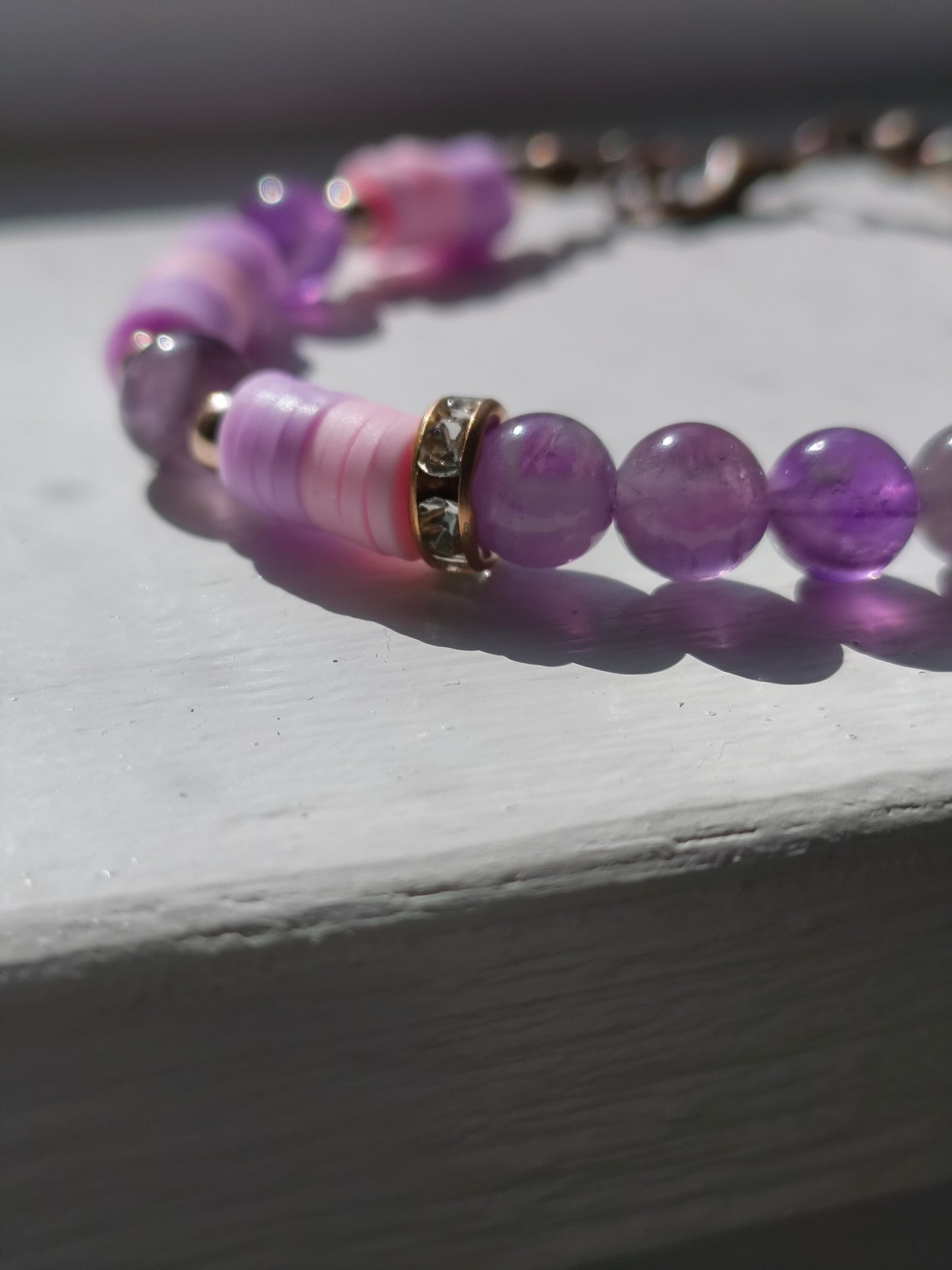 Twilight Bloom Amethyst Bracelet