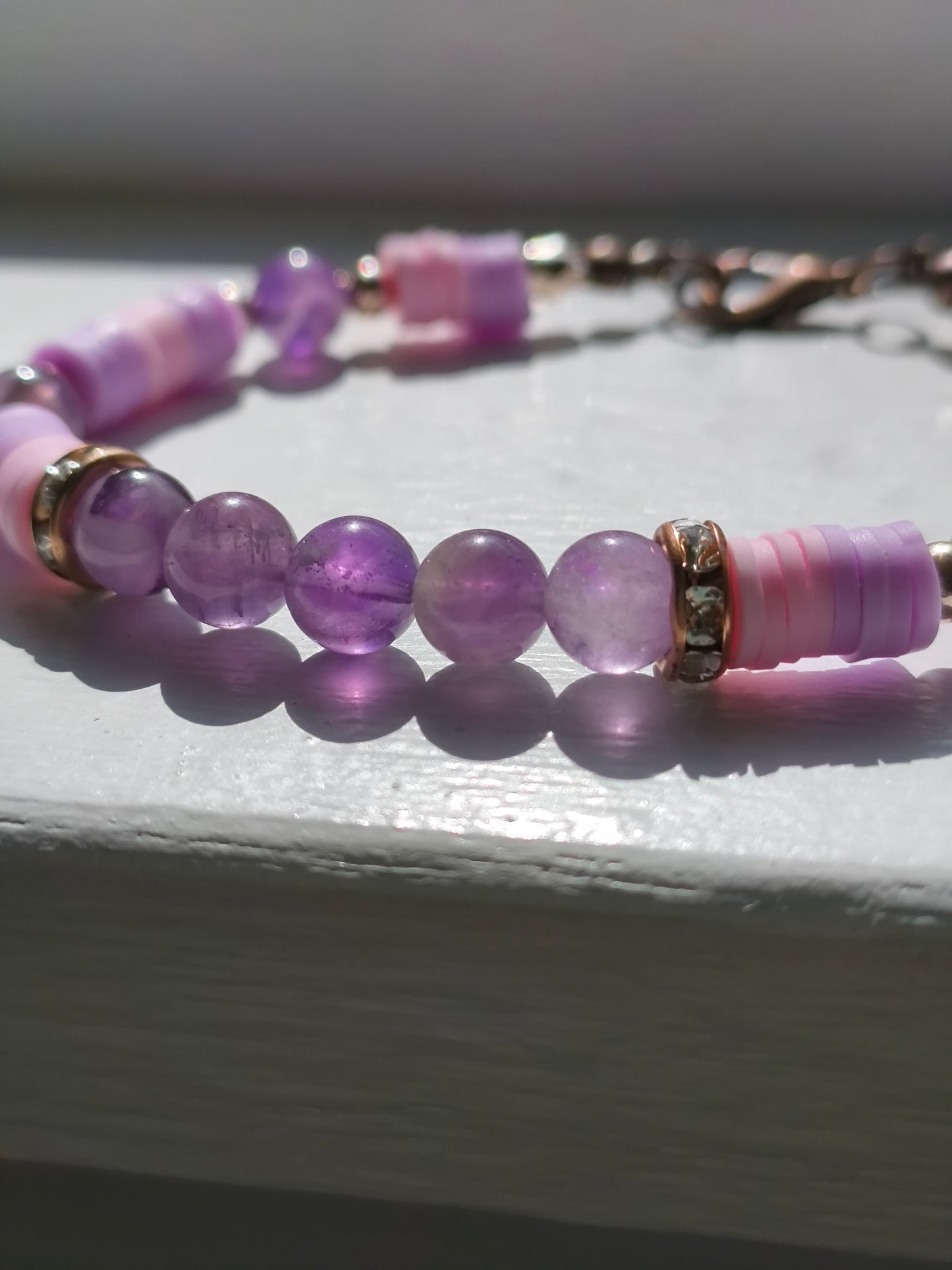 Twilight Bloom Amethyst Bracelet