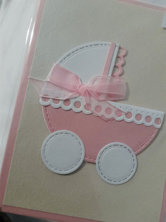 Pink Pram Card   (4x6) image 0