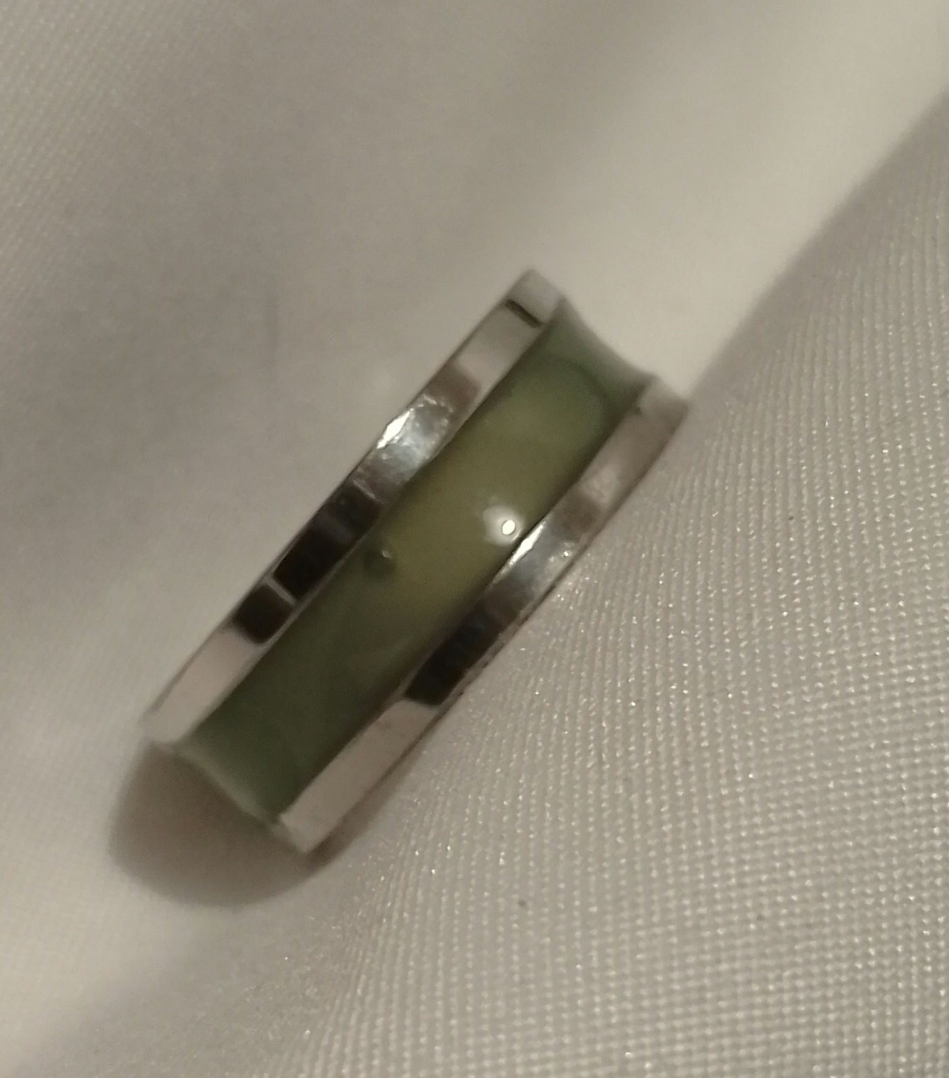 Grass Green Inlay Ring  image 2