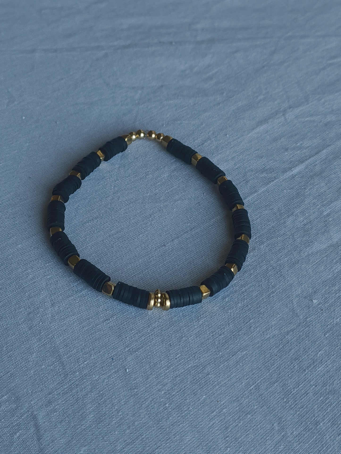 Black and Gold Bracelet (L) image 0