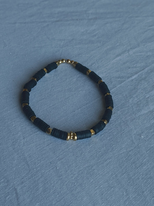 Black and Gold Bracelet (L) image 0