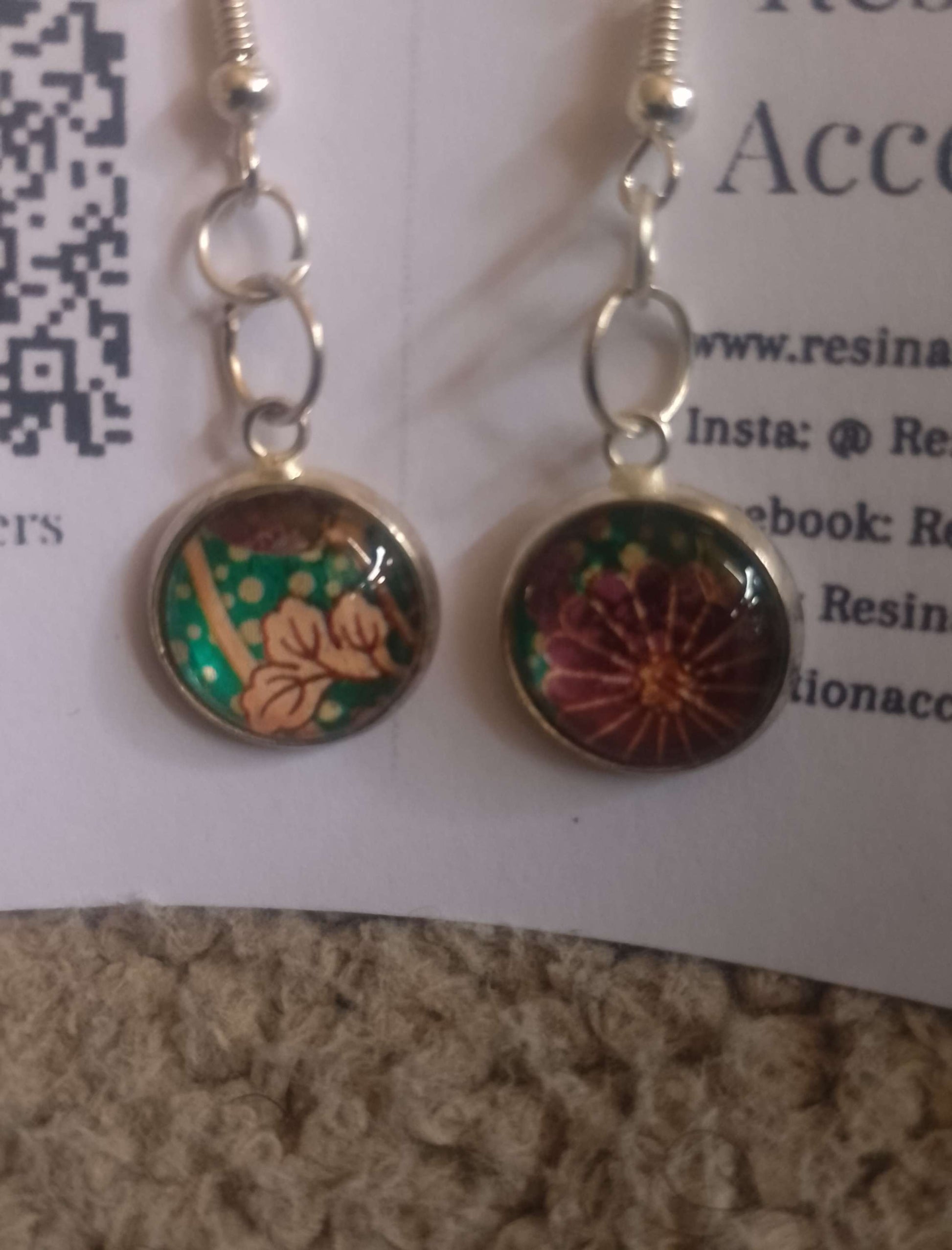 Japanese Green Earrings  image 2