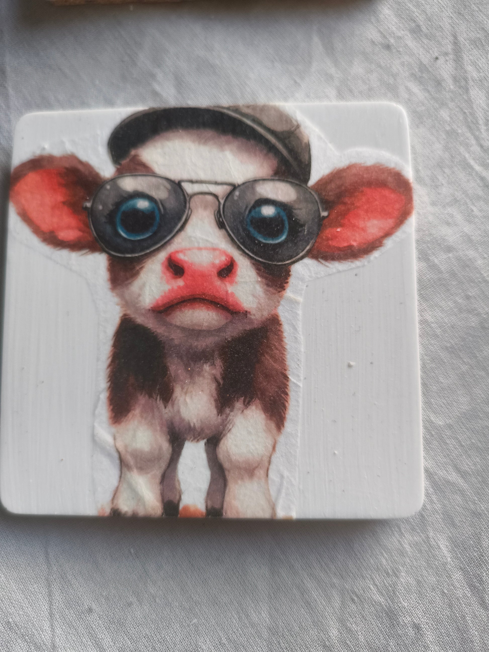 Cute Cow Coasters x4  image 2