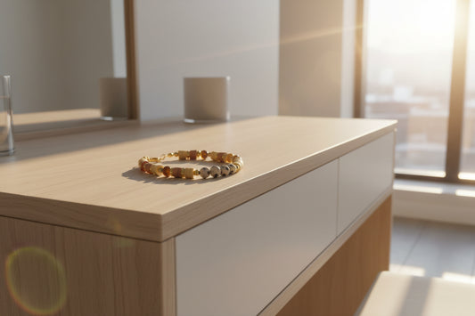 Golden Safari - Yellow Tigers Eye & Dalmatian Jasper Bracelet